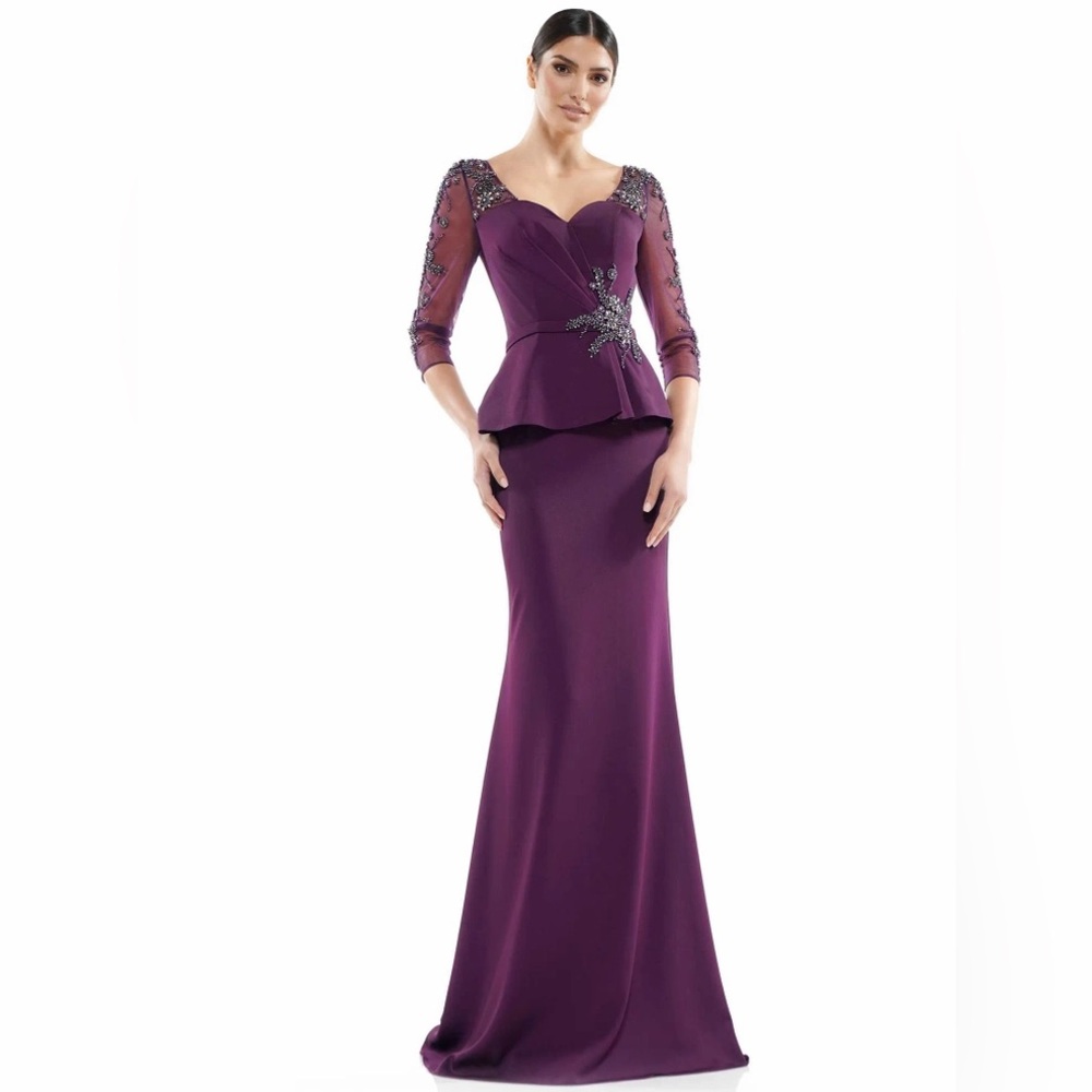 Chic Long Sleeve Purple Dress